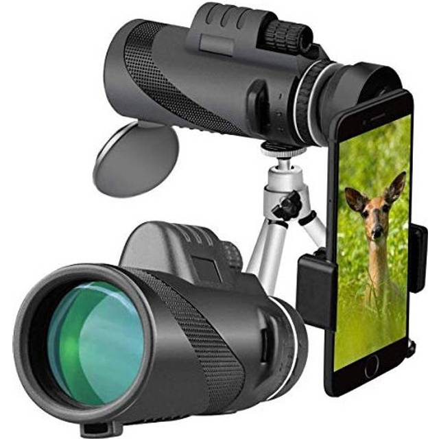 40x60 Monocular Telescope, HD High Power Compact Monocular Scope BAK4 Waterproof Monoculars Bird Watching Hunting Hiking Camping Sightseeing
