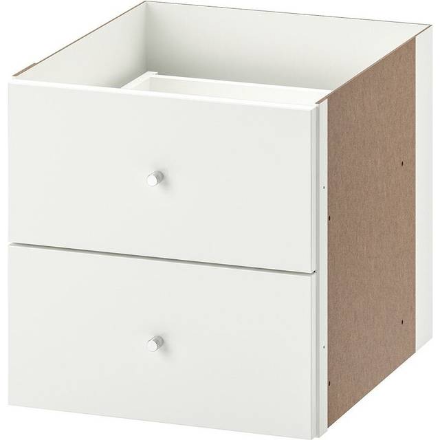 KALLAX Insert with 2 drawers, high-gloss white 33x33 cm
