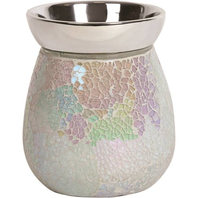 Aroma Mosaic Crackle Electric Wax Melt Tart Warmer Burner Ornament Pearl