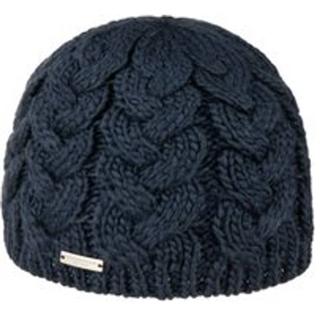 Travola Knit Beanie Hat by Seeberger - navy - One Size