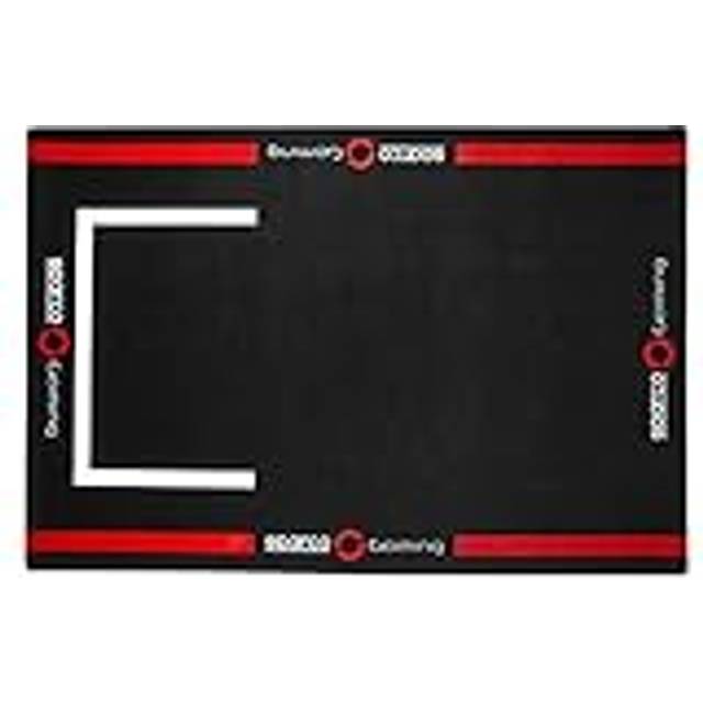 Musmatta Gaming Sparco S099101NRRS Röd Svart/Röd