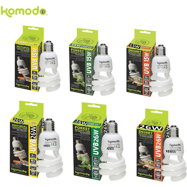 Komodo Compact Lamp Uvb 2.0 ES, 15 Watt