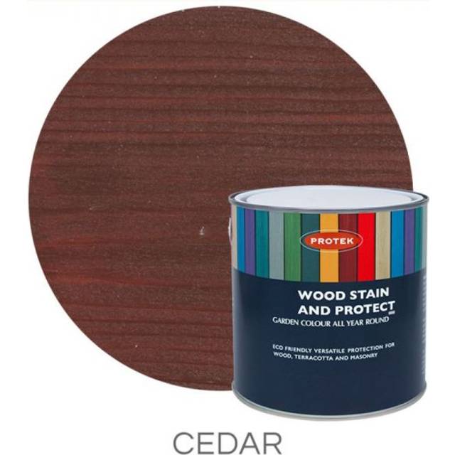 Protek Wood Stain & Protector - Cedar 5 Litre - Red