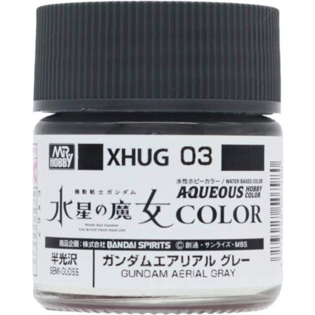 Mr Hobby Aqueous Gundam Colour XHUG-03 Aerial Grey 10ml Acrylic Paint