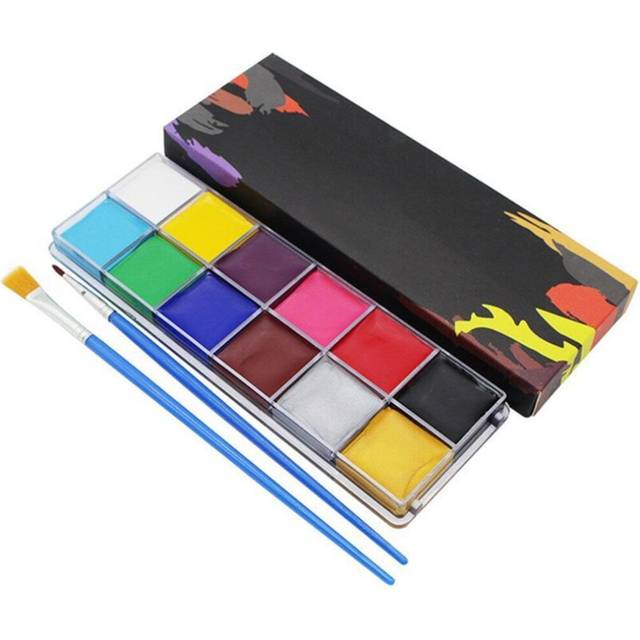 12 Colors Art Painting Body Face Painting Oil Tattoo Makeup Cosmetic Drama Clown Halloween Party Non Toxic For Adult Child