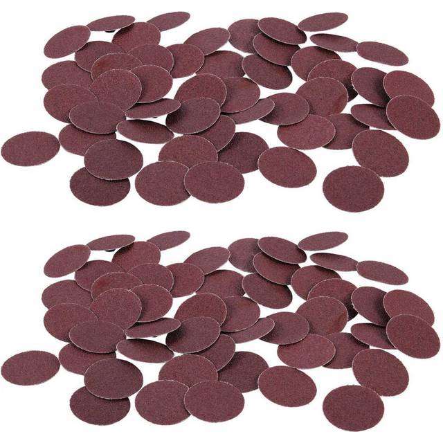 100 PCS 2 inch /50 mm 80 Grit Roll Lock Sanding Disc Abrasive Pads