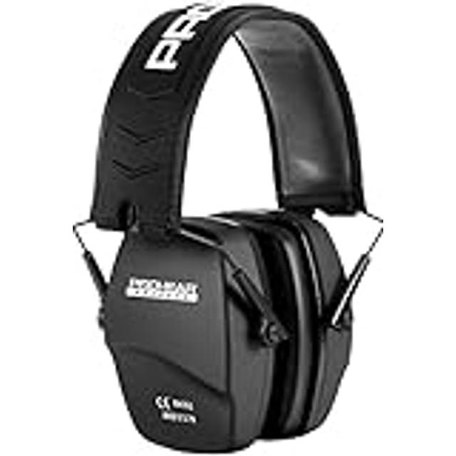016 Ear Defenders for Shooting, Noise Reduction Slim Passive Hearing Protector with Low-Profile Earcups, Compact Foldable Ear Protectors for Gun Range