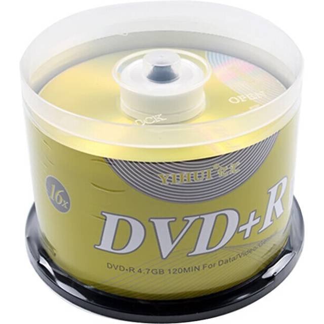 50PCS DVD Drives Blank DVD+R CD Disk 4.7GB 16X Bluray Write Once Data Storage Empty DVD Discs Recordable Media Compact