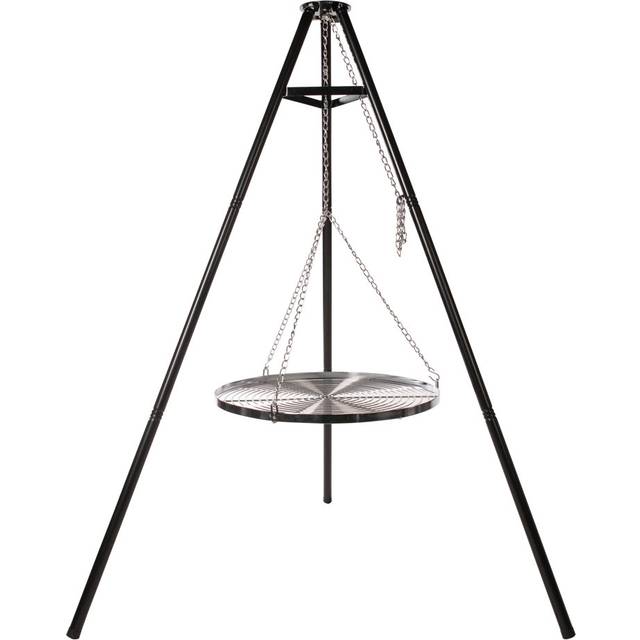 Brandye 130cm Round Steel Fire Pit Log Grate - Matte Black (167.5cm H X 130cm W)