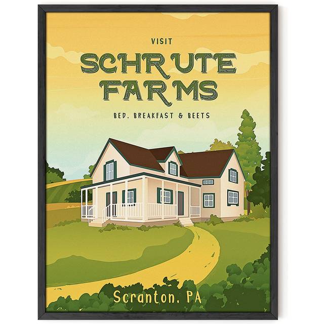 HAUS AND HUES The Office Poster  Dwight Schrute  Wall Art  Funny  TV Show  12x16 Unframed