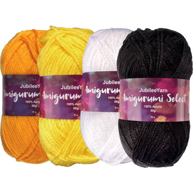 JubileeYarn Amigurumi Select Yarn - Baby Acrylic - Shades of contrast colors A - 4 Skeins