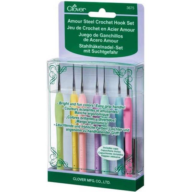 Clover amour steel crochet hook set [cl3675]