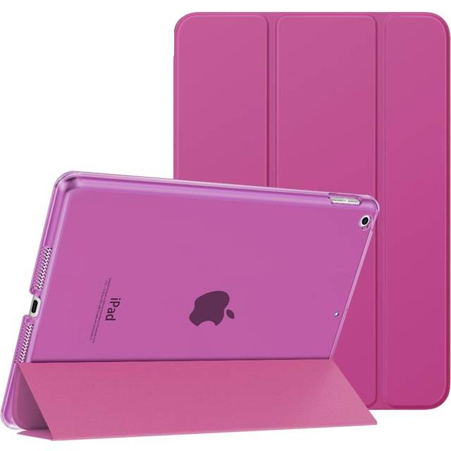 MoKo Case for iPad 10.2 iPad 9th Generation 2021/ iPad 8th Generation 2020/ iPad 7th Generation 2019, Slim Stand Hard Back Shell Smart Cover Case for iPad 10.2 inch, Auto Wake/Sleep, Raspberry
