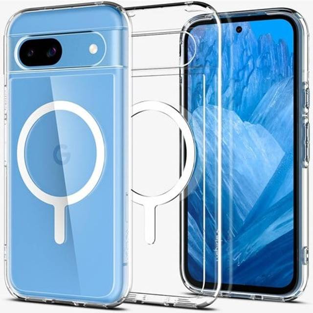 Google Pixel 8a Spigen Ultra Hybrid Skal - MagSafe-kompatibelt - Genomskinlig / Svart