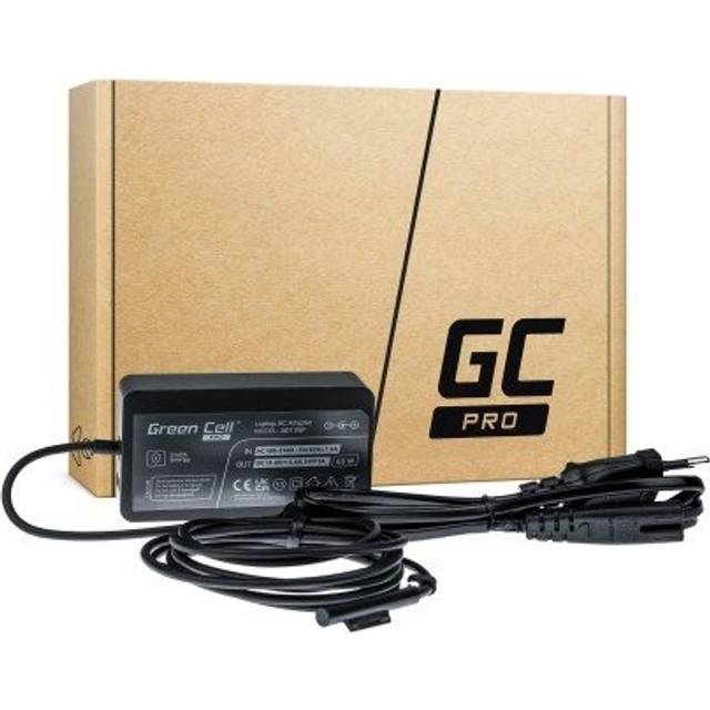 Green Cell PRO 1706 Laptop laddare, 65W, 15V, 4A för Microsoft Surface, Pro, Book, Go