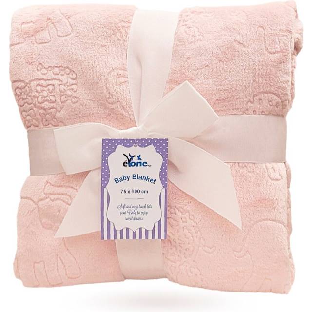 Receiving Warm Fleece Baby Blanket and Fluffy Embossed for Babies from Newborn (light pink)