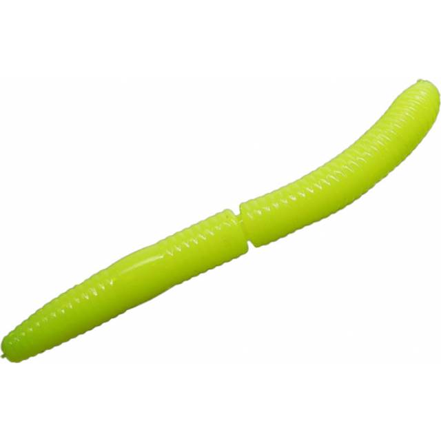 Libra Lures Fatty D'Worm 75 Krill (8-pack) - Hot Yellow
