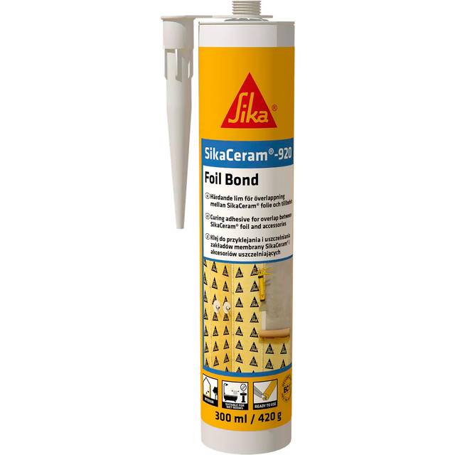 LIM SIKACERAM-920 FOIL BOND VIT 300ML | Beijerbygg Byggmaterial