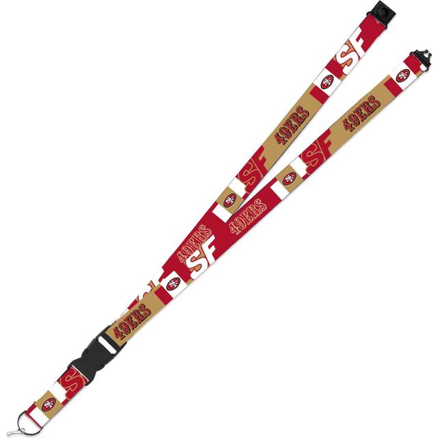 "Rico Industries NFL Football San Francisco 49ers 19"""""""" x 1"""""""" Premium Unisex-Adult Safety Breakaway Lanyard - Flash"