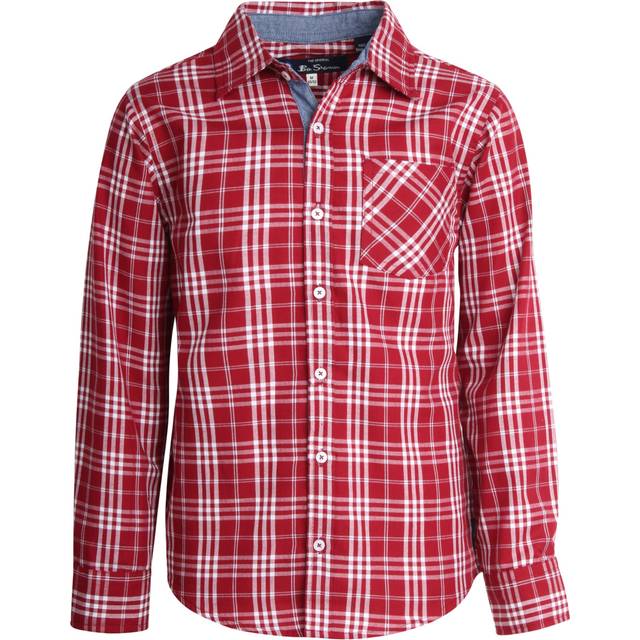 Ben Sherman Boys' Shirt - Casual Long Sleeve Button Down Collared Shir