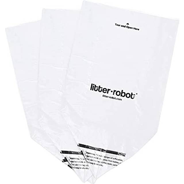 Litter-Robot Waste Drawer Liners by Whisker, 100 Pack - Litter Box Liner Bags, Custom Fit for Litter-Robot, 9-11 Gallons of Capacity