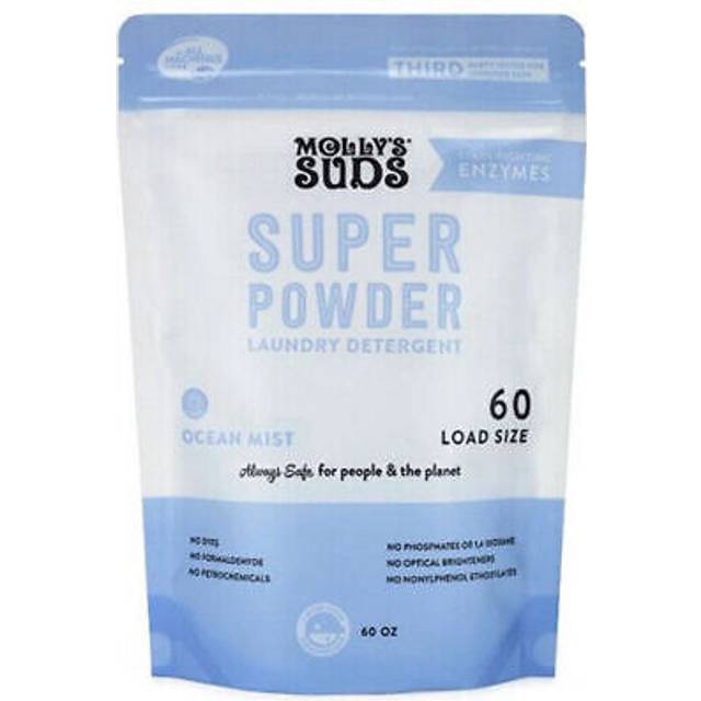 Molly&#39;s Suds Super Laundry Powder Concentrated 60 Loads Ocean Mist 60 oz