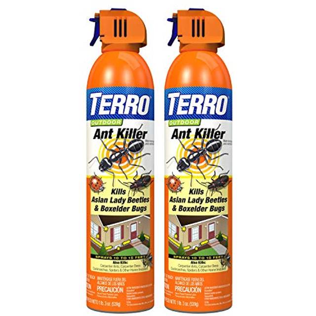 TERRO T1700SR 2 Pack 19 oz Outdoor Ant Killer Spray, White