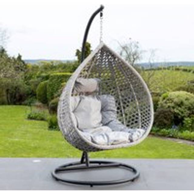 Oakley Swing Egg Pod Chair - Light Grey - One Size