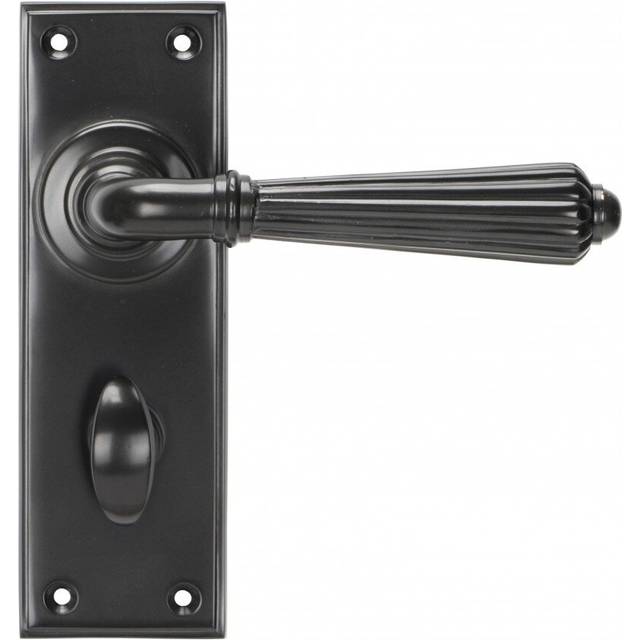 From The Anvil Aged Bronze Hinton Lever Bathroom Set, Brown