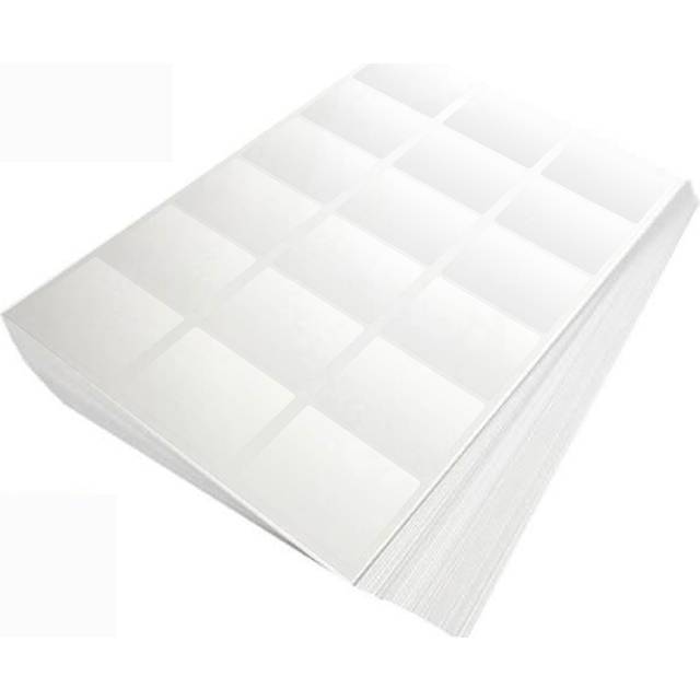 A4 Matte White 63.5 x 46.6mm Self Adhesive Peel-Off Sticky Address Labels - 18 Per Page - Pack of 100 Sheets (LL18 WTP)