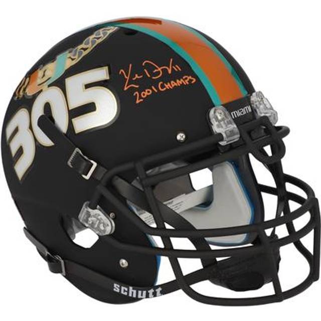 Ken Dorsey Miami Hurricanes Autographed Schutt Tradition Authentic Helmet with "2001 Champs" Inscription - Fanatics Exclusive