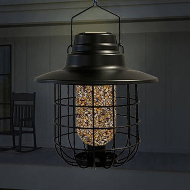 Barn Cage Light Solar Seed Feeder Full Colour Box.