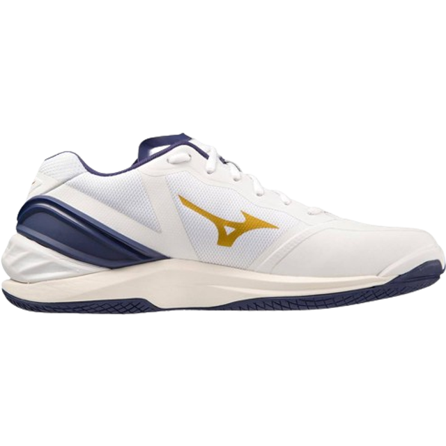 Wave Stealth Neo M inomhusskor, White/Blue Ribbon/MP Gold, Herr, 10
