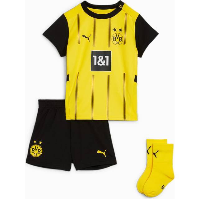 '24-'25 Borussia Dortmund Home Baby Kit Toddler's Yellow 4-6 Mo Polyester Made By: Puma