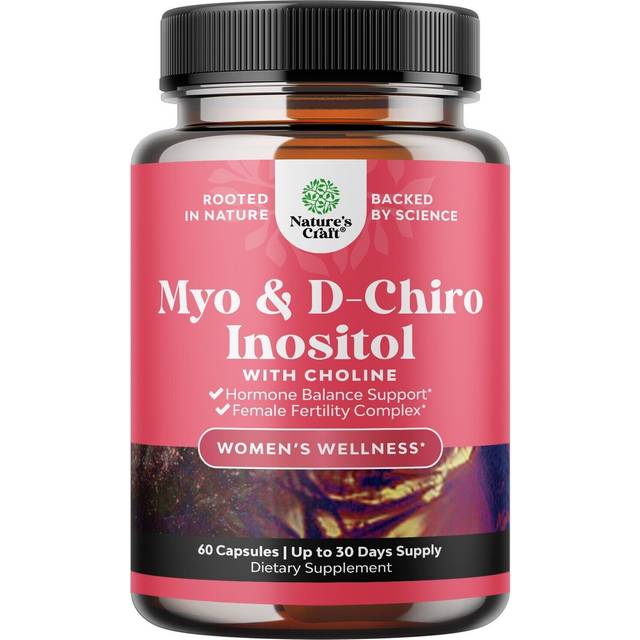 Nature's Craft  Myo & D-Chiro Inositol with Choline  60 Capsules