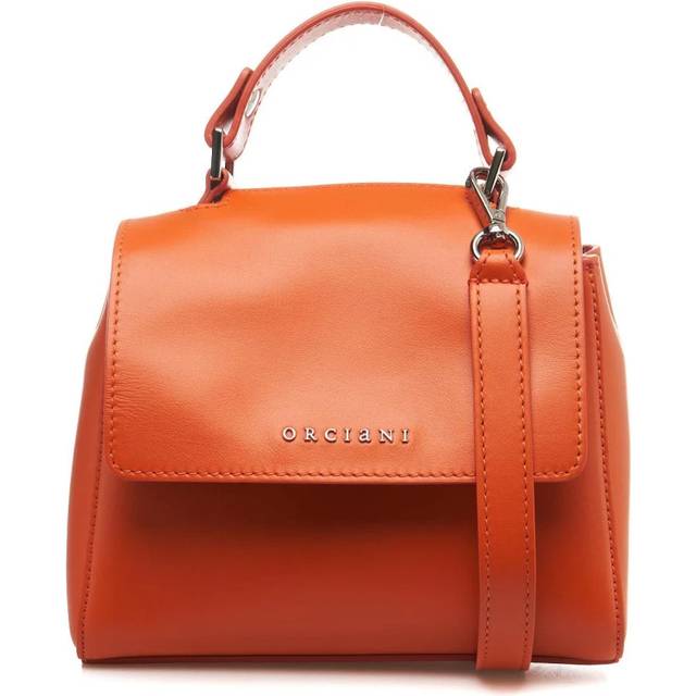 Orciani, Handbags, female, Orange, ONE SIZE, Liberty Mini Bag with Adjustable Strap
