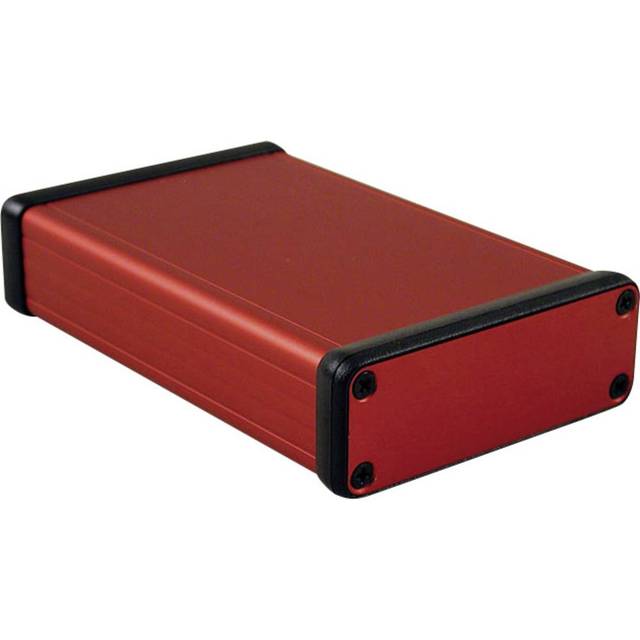 Hammond 1455J1201RD Extruded Aluminium Enclosure 120 x 78 x 27mm Red