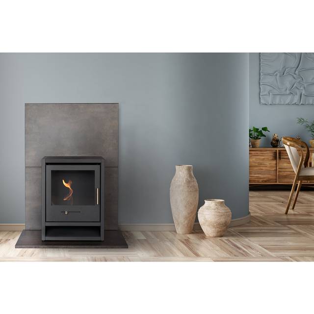 Ebern Designs Lakeeva Bio Ethanol Stove Charcoal Grey 57cm H X 43cm W X 30cm D