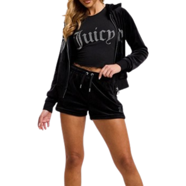 Velvet shorts for women Juicy Couture Tamia - Noir