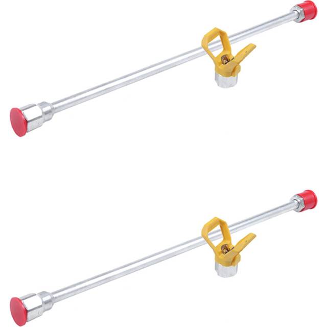 2Pc 20 Inch Airless Sprayer Paint Tool Extension Pole 50cm with Tip Guard Nozzle