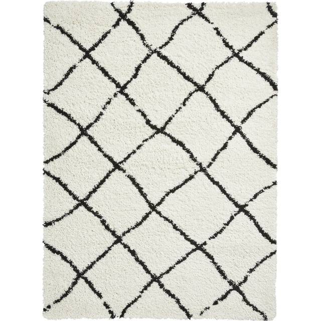 Think Rugs Scandi Berber White/Black Rectangle 120 x 170cm Polypropylene Berber G257, Blue