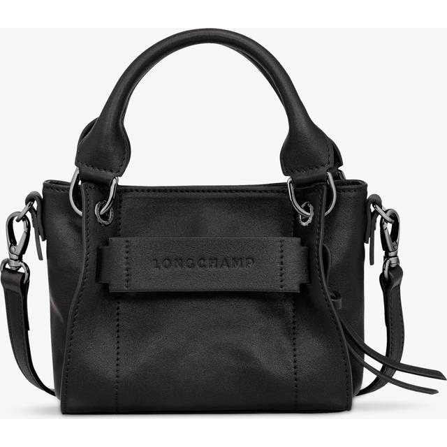 Longchamp 3D XS Handbag - Black (Size 6.3 in (L) x 5.3 in (H) x 3.1 in (W))