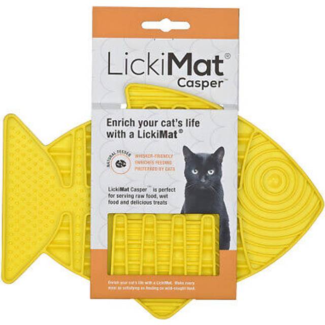 LickiMat Casper Slickmatta till Katt Gul 22 cm