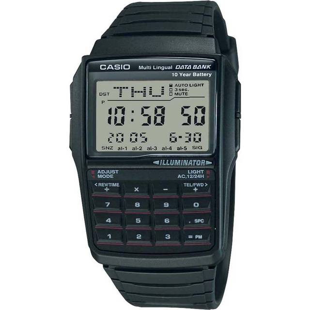 Casio Digital Data Bank 5 Alarm Multi-Lingual DBC-32-1ADF DBC-32-1A Men&#39;s Watch