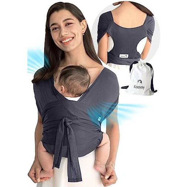 Baby Carrier Flex AirMesh - Adjustable Air-Mesh Carrier, Hassle-Free, Easy to Wear Infant Sling Wrap, Perfect for Newborn Babies up to 44 lbs Toddlers