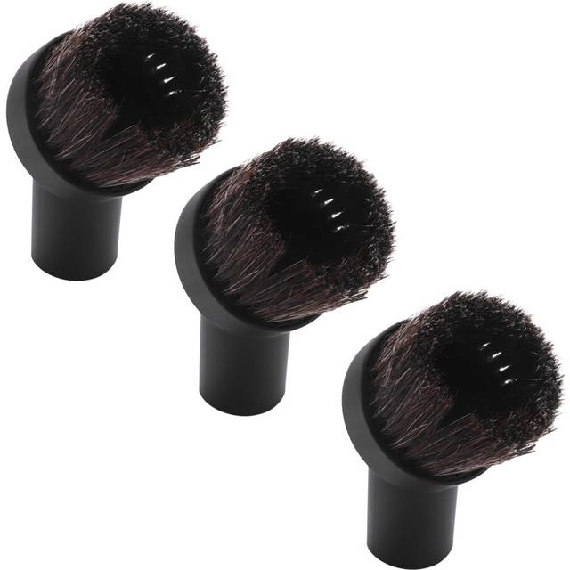 3X 32mm Dusting Brush Dust Tool Attachment for Vacuum Cleaner Round Horse Hair