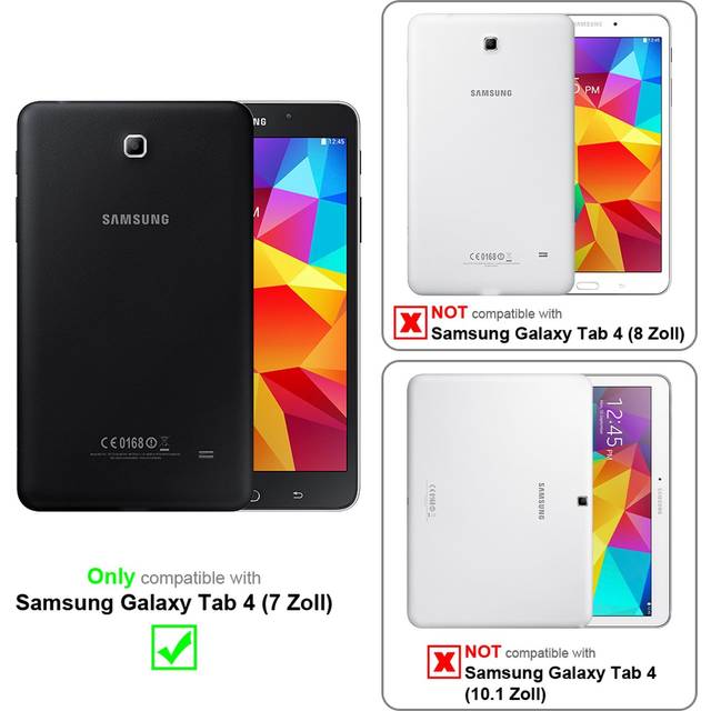 Cadorabo Tempered Glass for Samsung Galaxy Tab 4 (7 inch) Screen Protection 3D Touch for 9H Hardness Display Saver Protective Film
