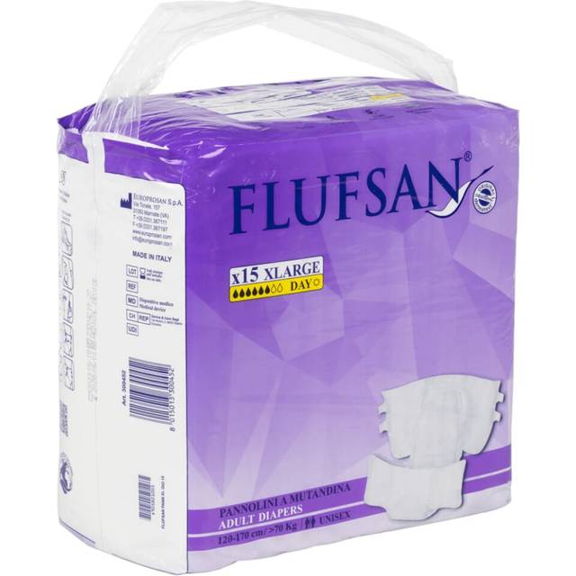 Flufsan Vuxenblöjor engångsblöjor 15 st storlek XL