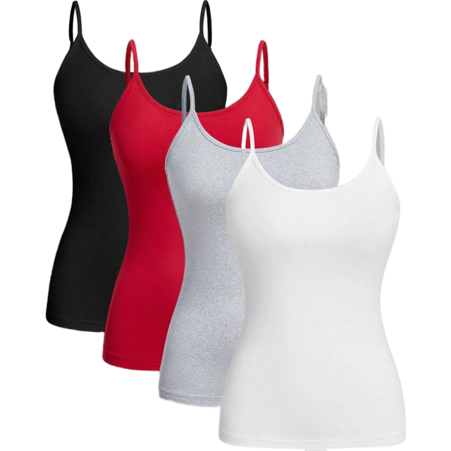 4st Slim Fit Camisole-toppar för kvinnor, avslappnade och lämpliga för sommaren - Multifärgad (L,M,S,XL,XS,XXL,XXS,XXXL,XXXXL)