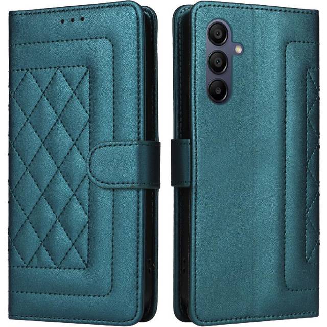 (Bottle green ) Flip Case for Samsung Galaxy A15 4g/5g Wallet Leather Case Flip Cover Shockproof Simple Business